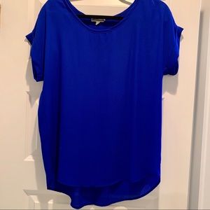 Vibrant Royal Blue Silky loose fit shirt